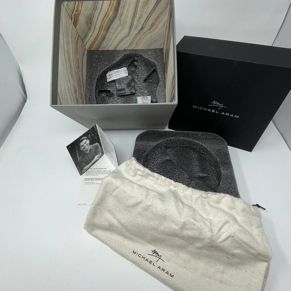 Michael Aram EMPTY BOX for REPLACEMENT / GIFT - 175696 Butterfly Ginkgo Med Vase